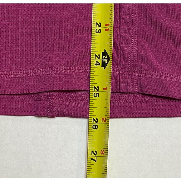 Lululemon Run Skim Singlet Tank Size 6 Racerback Raspberry with Black Trim Rare - Picture 7 of 9